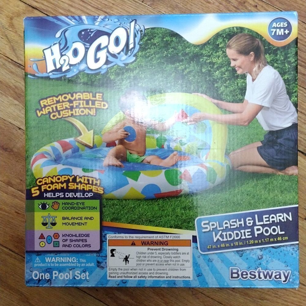 💙2/$20💙 H2O Go Splash and Learn Kiddie Pool age 7M + - Picture 8 of 8